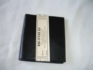 Men Black Leather DU Fold Big Wallet 10 Card Slot New  