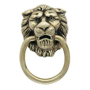 Amerock Traditional Classics Lion Head Ring Pulls   Antiqued Brass
