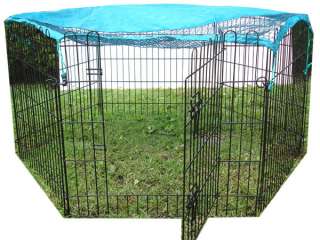 30 Black Exercise Pen Fence Dog Crate Cat Cage Kennel  