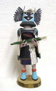 Vintage 1960s Hand Carved Crow Mother Kachina Doll  