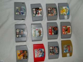 Lot of 12 Nintendo 64 Games 3 Pokemon Games  
