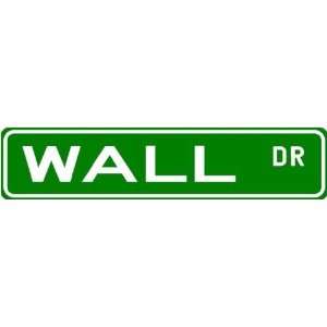  WALL Street Sign ~ Family Lastname Sign ~ Gameroom, Basement 