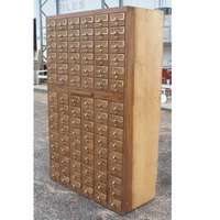 90 drawer card file cabinet wood 3 cabinets available price per item 