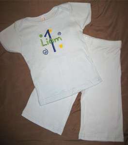 Personalized Name Age 1st 2nd Birthday T Shirt OUTFIT  