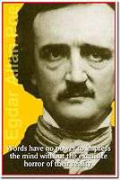 Edgar Allan Poe   Words have no power American AUTHOR New 