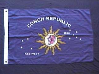 2X3 CONCH REPUBLIC FLAG KEY WEST NEW KEYWEST SIGN F312  