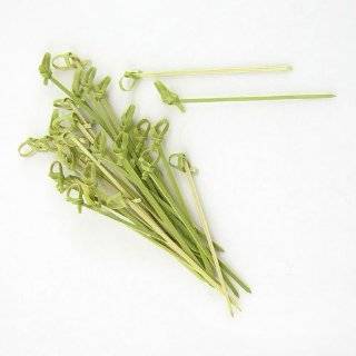 1,000 4.3 Bamboo Appetizer / Cocktail Picks with Knotted Ends 