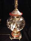 Falkenstein Glass Tea Jar Asian Oriental Painted Lamp