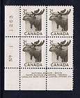 canada 323 13 1953 3 cent brown moose lower left