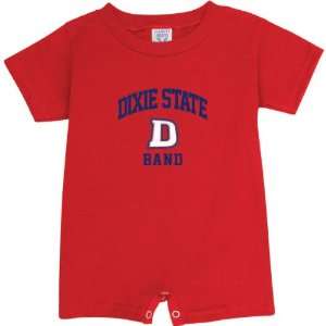 Dixie State Red Storm Red Band Arch Baby Romper Sports 