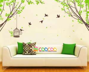 Wall Decor Decal Sticker large tree spring leaves 2  
