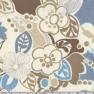  45 Wide Surf & Sand Large Flowers Cream Fabric By The 