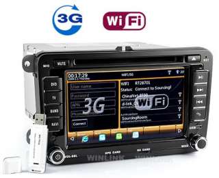 inch Car dvd player GPS Navi INTERNET 3G WIFI VW Tiguan Touran Skoda 