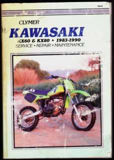 1983 1990 Kawasaki KX60 KX80 KX 60 80 Service Manual  