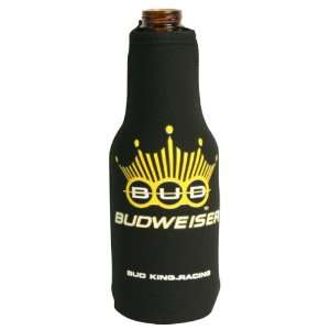  Budweiser Black Long Neck Zipper Bottle Coolie Sports 
