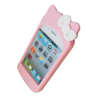   Kitty iPhone 4 Soft Cover with Ears (Pink) Cell Phones & Accessories