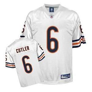  Reebok Chicago Bears Jay Cutler Replica White Jersey 