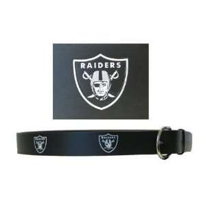 Embossed NFL Leather Belt   Oakland Raiders Sports 