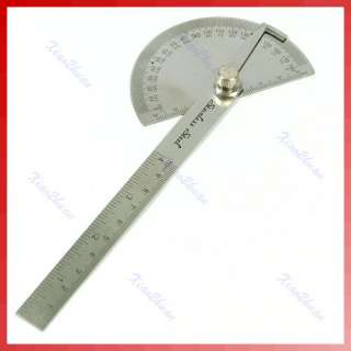 Craftsman Tool 10cm Ruler Stainless Steel Protractor N  