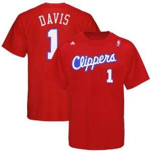   Angeles Clippers #1 Baron Davis Red Player T shirt
