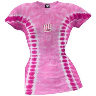 New York Giants   Logo Ladies Tie Dye T Shirt  