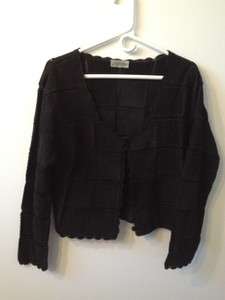 Versatile black suede leather jacket top Fits Womens Medium  