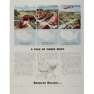   Map History Transportation   Original Print Ad