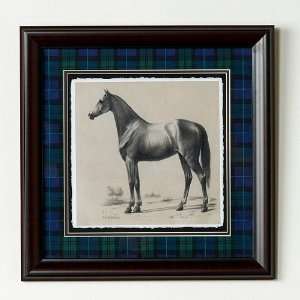  Jeffrey Banks Racehorse Framed Gicle Print with Black 