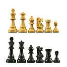 Quality Wood Chess Pieces 3 3/4 King   Ebonized #SKA1031
