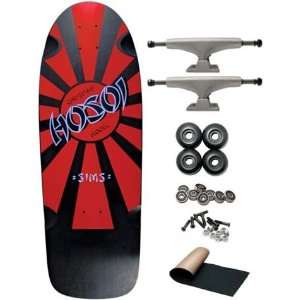   Red Retro Re Issue Old School Skateboard Complete