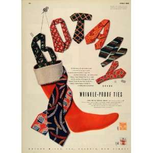  1947 Ad Botany Ties Mills Passaic New Jersey Clothing 