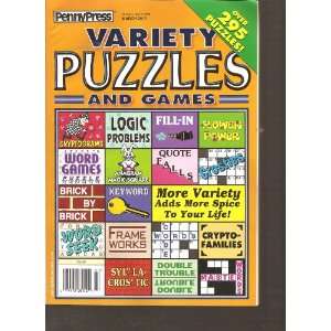   Games (Orange Cover) (Over 295 Puzzles, March 2012) Various Books