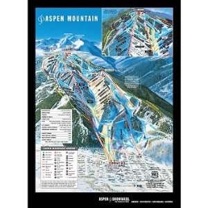    PBteen Trail Map Wall Mural   Aspen Mountain