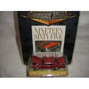  ERTL 164 AMERICAN MUSCLE LIMITED EDITION RED 1965 PONTIAC 