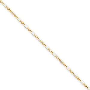   14k TT 1.5mm D/C Ball + Bar Pendant Chain Vishal Jewelry Jewelry