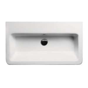  Wall Hung or Self Rimming Bathroom Sink Hole Configuration No Hole