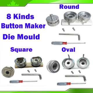   Mould Replaced to Badge Button Maker Machine Round Oval Square  