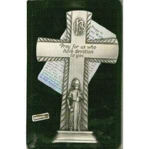  Saint Joseph the Worker   6 Pewter Standing Cross 