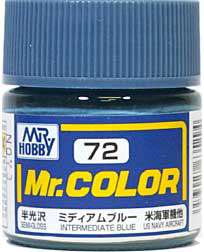 GUNZE MR HOBBY Color C72 Intermediate Blue PAINT 10ml  