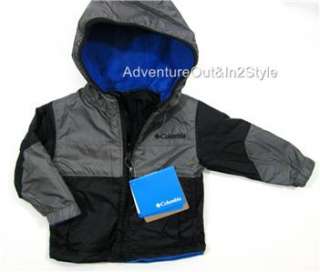NEW Columbia Jacket Toddler BOYS 2T 3T 4T BLUE / Coat Fleece 