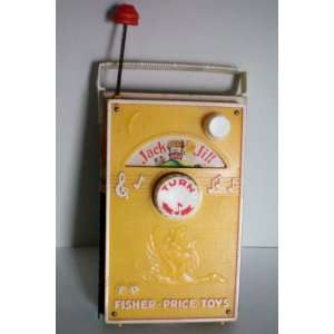  Fisher Price Music Box TV Radio 1968 Child Toy    Works 
