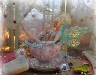   (TINK) SCULPTURE ART DOLL TEACUP FAIRY/FAE BY SUTHERLAND  