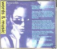 KARYN WHITE RARE PROMO WORDS & MUSIC SAMPLER CD 1991  