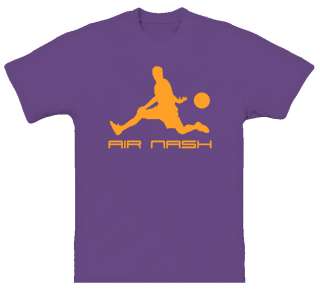 Air Steve Nash Basketball Sports Phoenix Purple T Shirt  