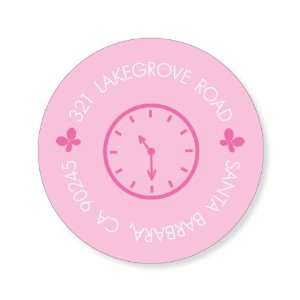  Flower Clocks Pink Stickers 