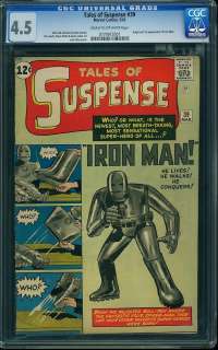   Suspense #39 CGC 4.5 1st Iron Man 1963 Avengers Movie 771 cm  