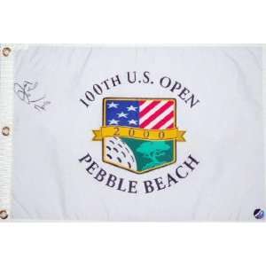 Jesper Parnivek Autographed 2000 Pebble Beach US Open Flag  