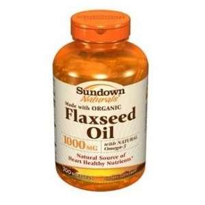  Sundown Flaxseed Oil 1000mg Softgels 200 Health 
