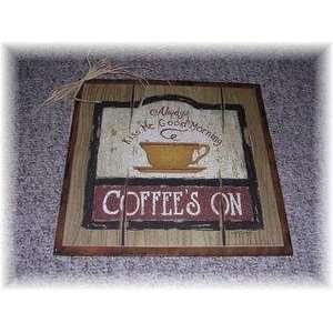  Kiss Me Good Morning Wooden Coffee Kitchen Signs Cafe Decor Wood 