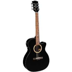  Sierra Sunrise SA28CEBK Acoustic Electric Guitar Musical 